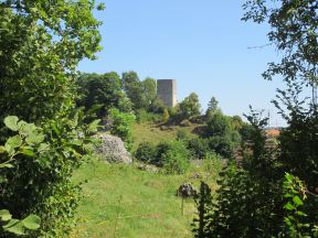 Blick auf Thuisbrunn mit Burgruine