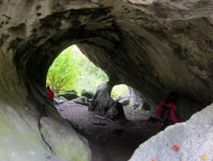 Heinrichsgrotte beim Frnkische Schweiz Abenteuertrail am 12.10.2013