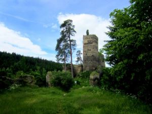 Joggingtour in Tschechien am 16.06.2013 zur Ruine Guttejn bei Bezdruic