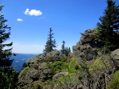 Am Osser beim Karl Jirosch Gedchtnislauf im Knischen Gebirge am 19.05.2013 mit Osser und Zwercheck