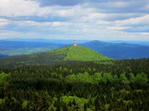 Aussicht vom Weingartenfels Joggingtour am 20.05.2013 im Oberpfälzer Wald bei Stadlern