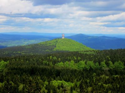 Aussicht vom Weingartenfels Joggingtour am 20.05.2013 im Oberpflzer Wald bei Stadlern