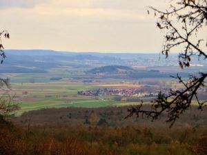 Joggingtour in den Haßbergen auf die Nassacher Höhe